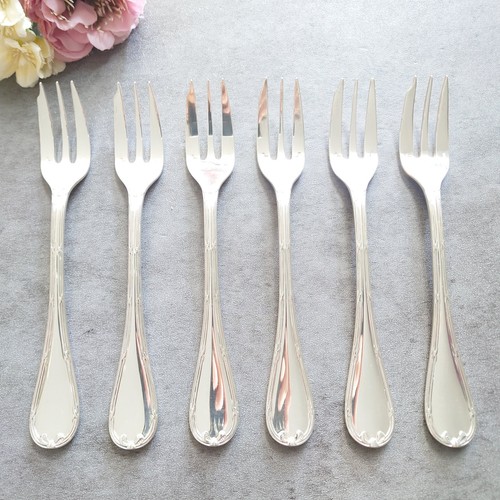Christofle rubans cake fork - christofle,