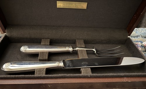 Christofle large carving set - christofle,